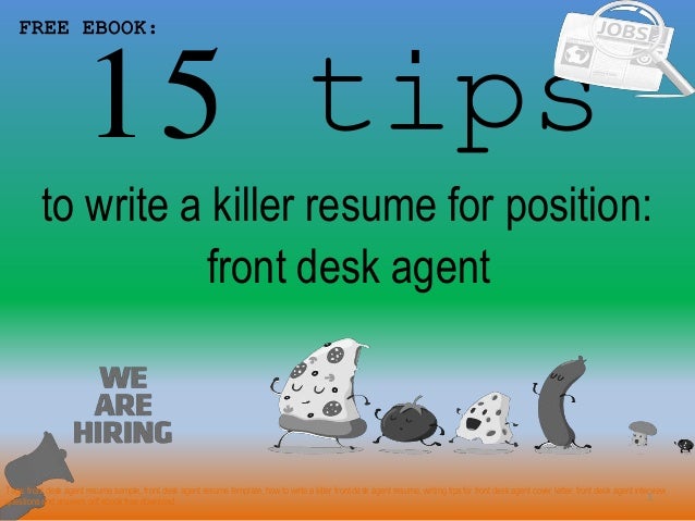 Front Desk Agent Resume Sample Pdf Ebook Free Download