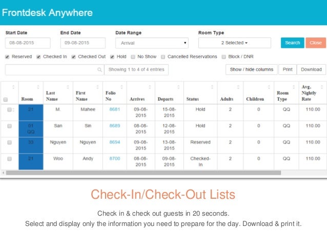 Frontdesk Anywhere Food Hotel Thailand Presentation