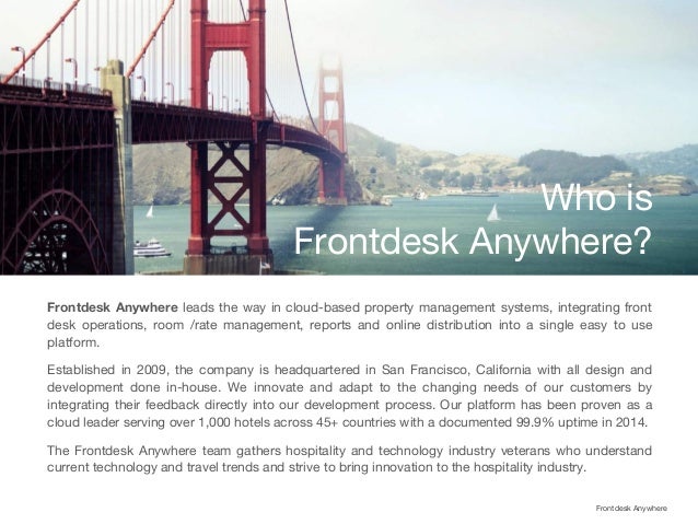 Frontdesk Anywhere Presentation