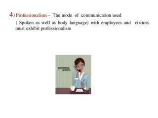 Front desk etiquettes