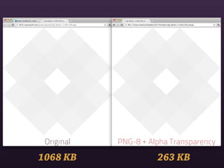 Original   PNG-8 + Alpha Transparency

1068 KB               263 KB
 