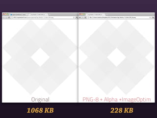 Original   PNG-8 + Alpha +ImageOptim

1068 KB               228 KB
 