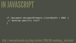 Real-world Responsive Design
