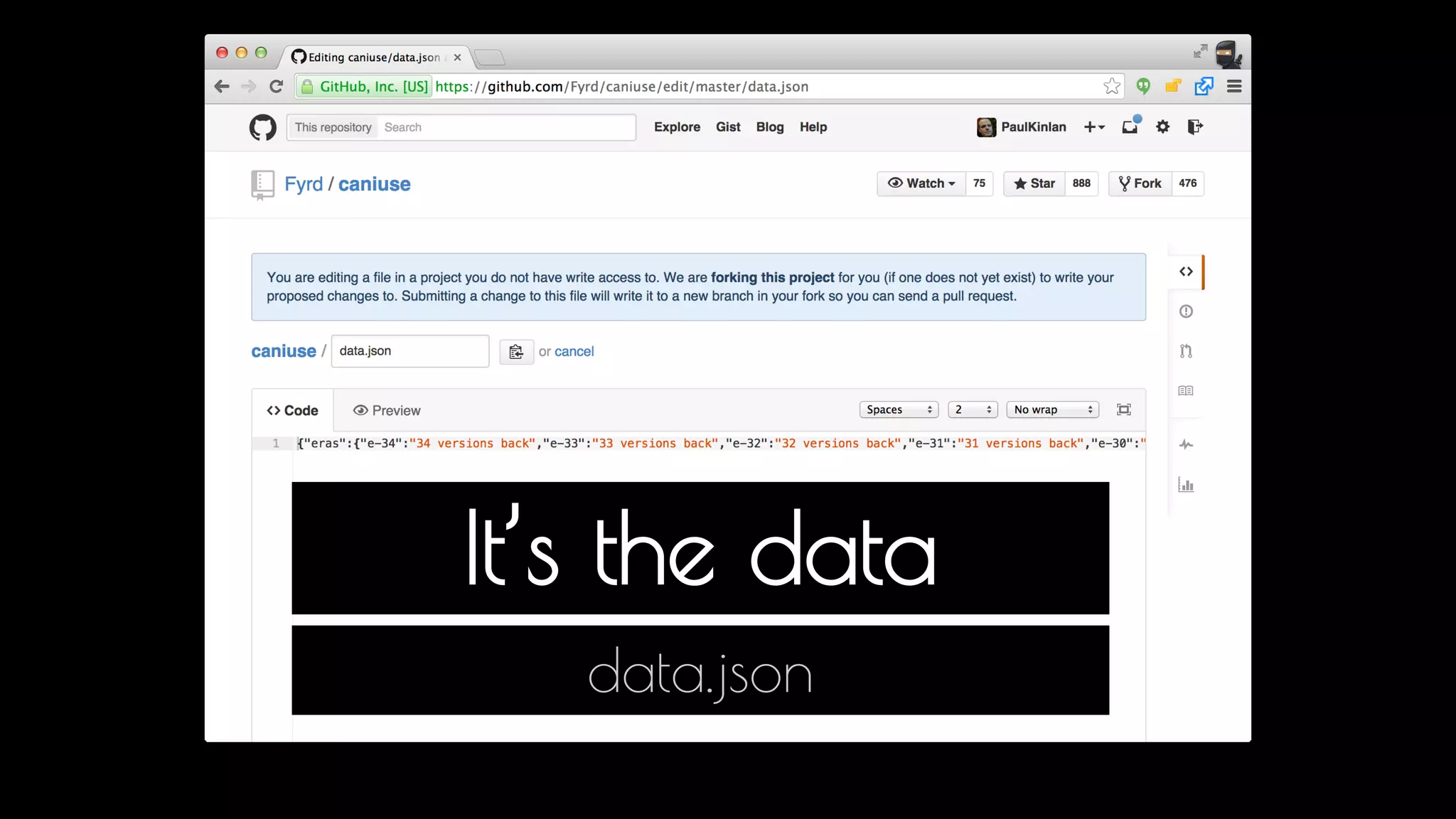 It’s the data 
data.json 
the data. there is a huge amount of deep analysis and learning you can gain from this data. And my entire presentation is built of this data, 
because when you know what was, you can predict with a high-accuracy what will be. And once you know what is coming you can prepare, you 
can invest your time in selling your skills to customers, build better sites for them and push the web forward for your users. 
 