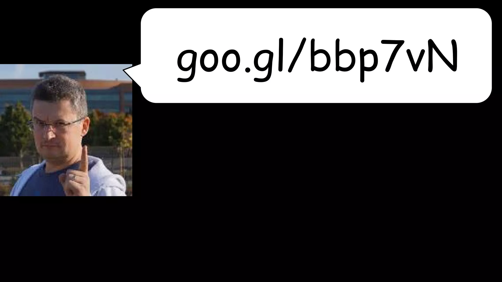 goo.gl/bbp7vN 
Dimity always cites his work. If you take this at face value, browser vendors such as Chrome believe that the web needs to become more App 
like. Shadow DOM was just one part of that Dimitry was talking about, ServiceWorker is being introduced to give you the chance to build apps 
that can take advantage of the underlying system and work a lot more like you would expect an app too. 
 