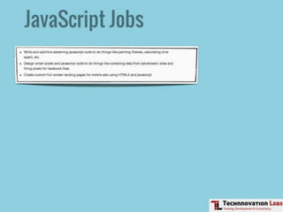 Front-end Development Training by Technnovation Labs