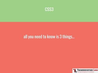 Front-end Development Training by Technnovation Labs