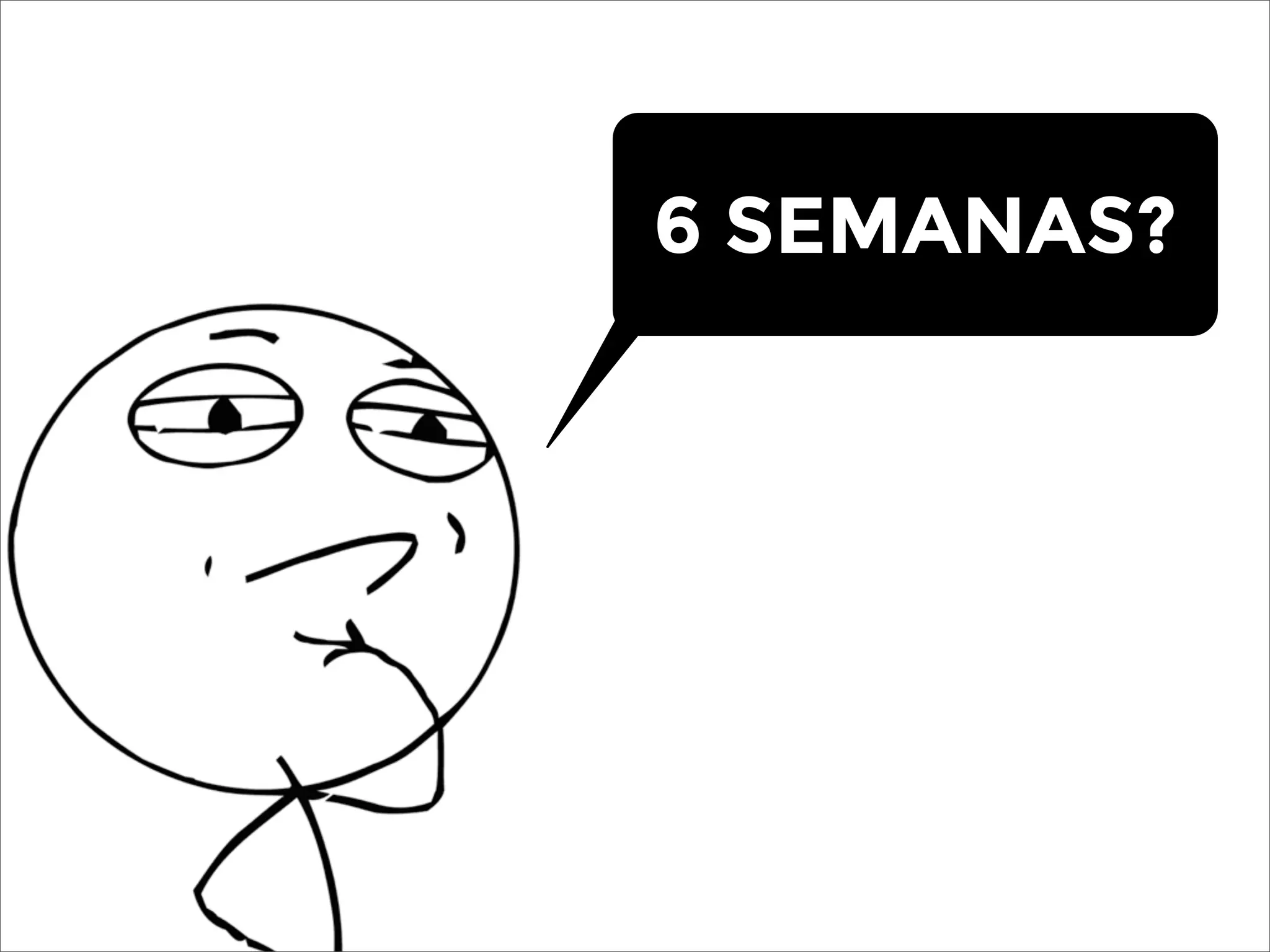 6 SEMANAS?
 
