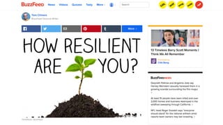 RESILIENCE IS
FUNCTION
IN A HOSTILE
ENVIRONMENT
 