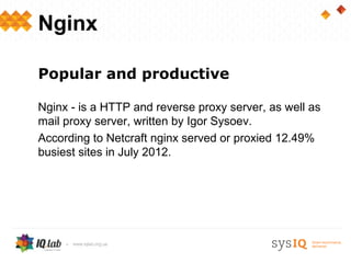 Frontend Servers and NGINX: What, Where and How | PPT
