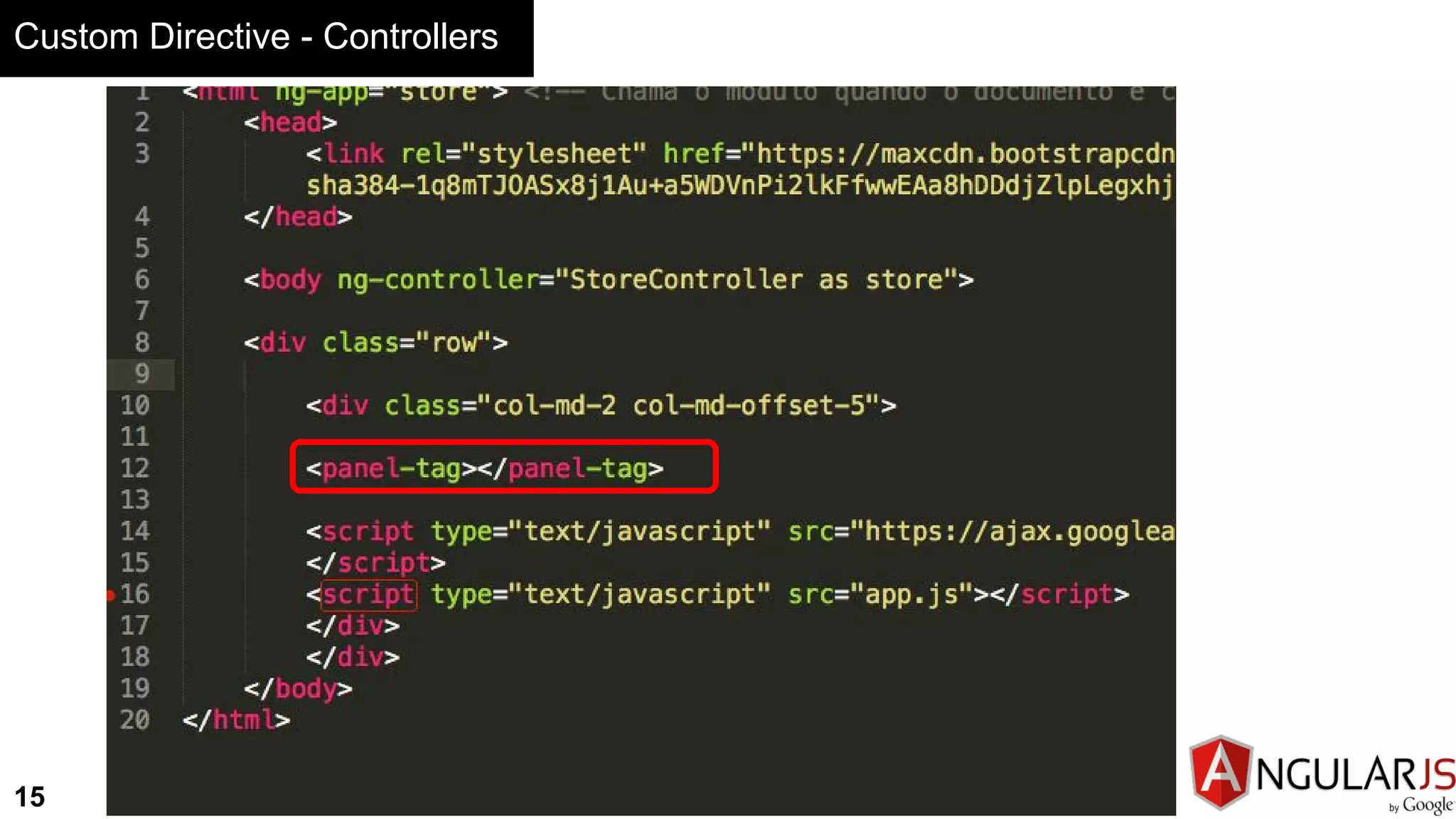 Custom Directive - Controllers
15
 
