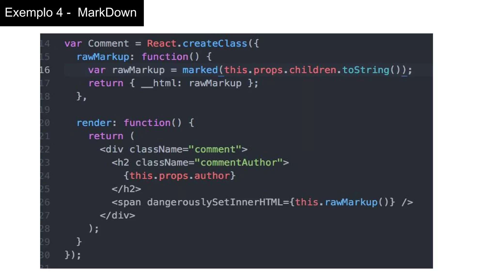 Exemplo 4 - MarkDown
 