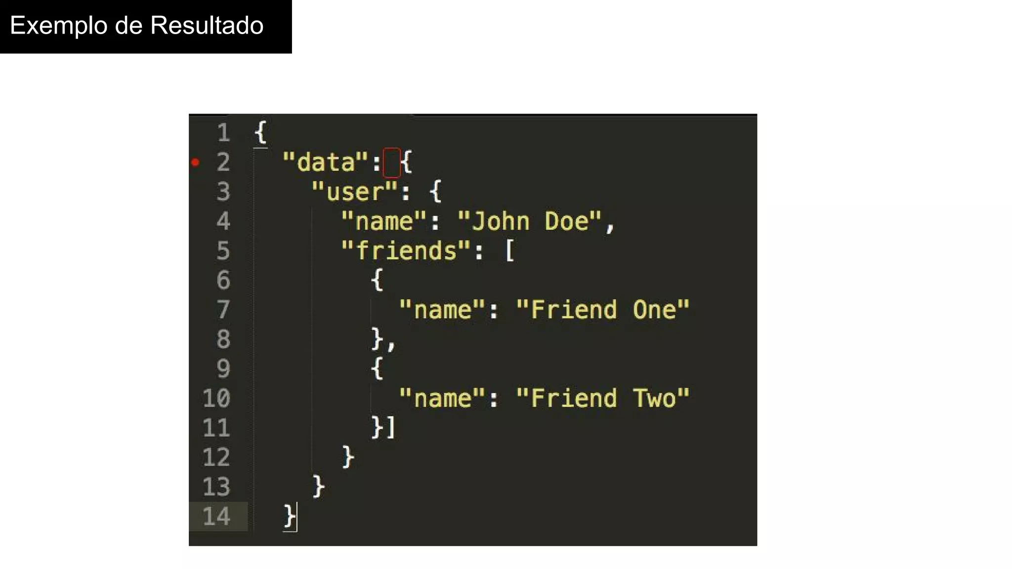 Exemplo de Resultado
 