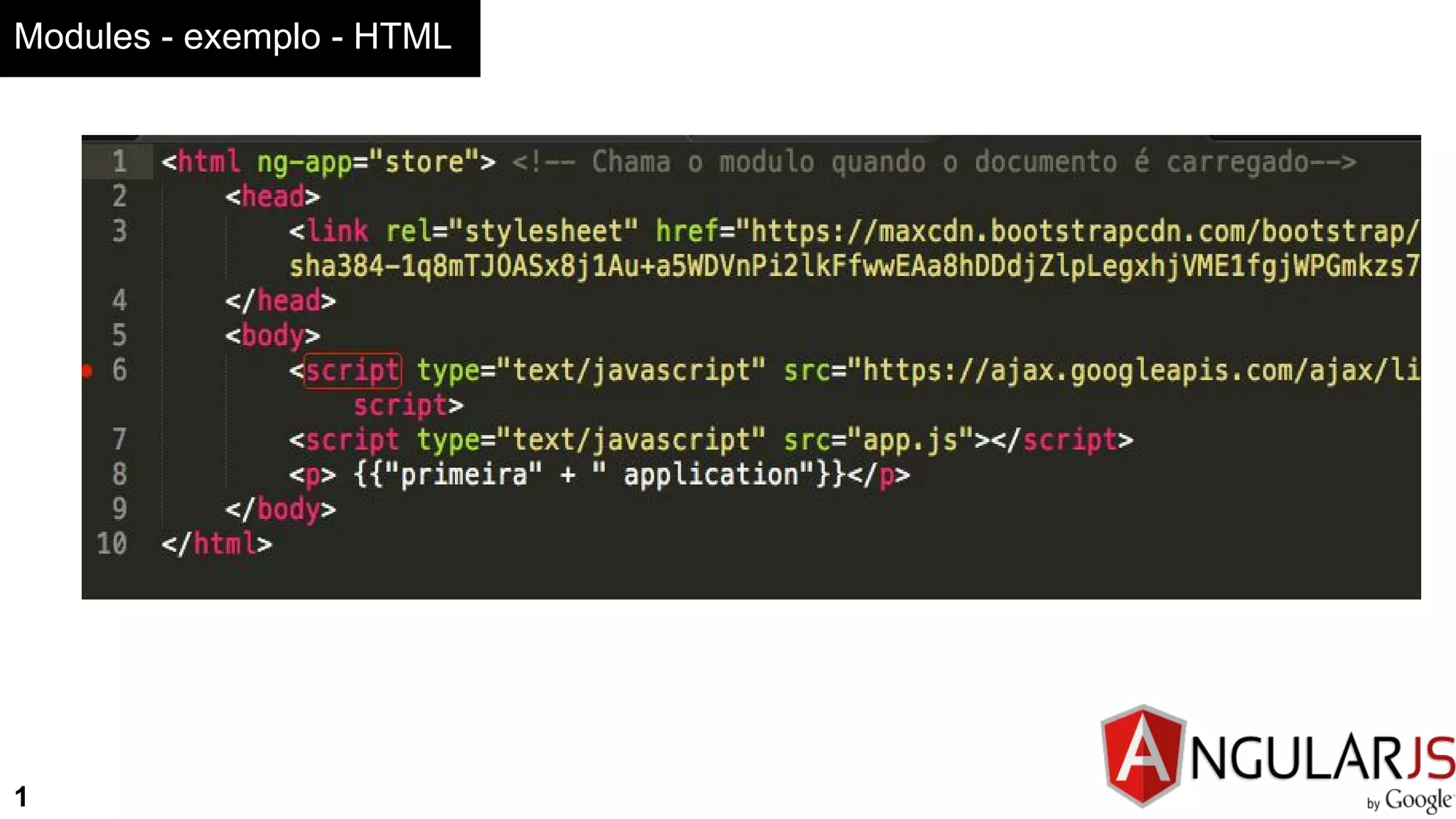 Modules - exemplo - HTML
1
 