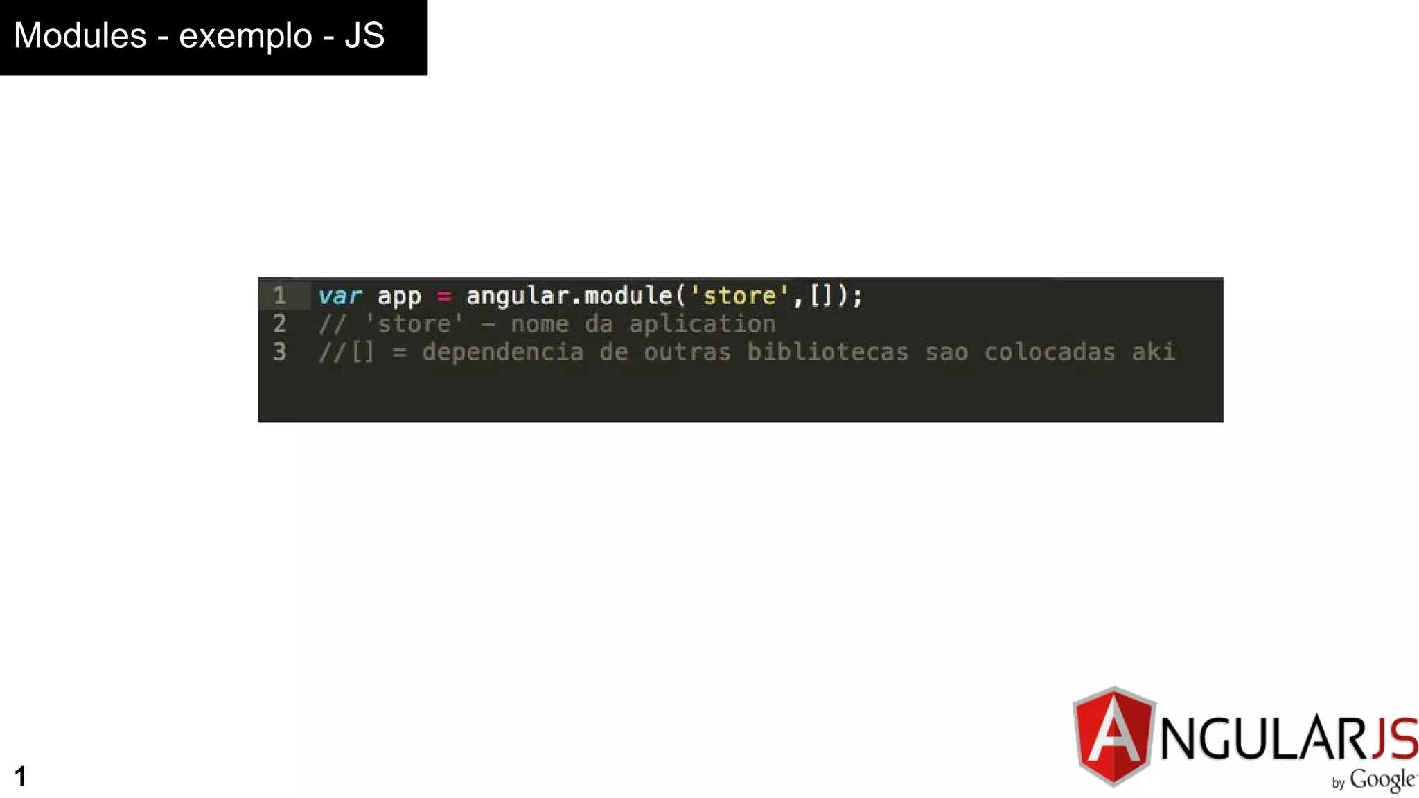 Modules - exemplo - JS
1
 