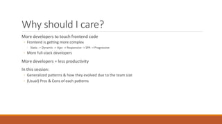 Frontend architecture design for large(r) team final | PPTX
