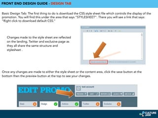 PromoJam - Front End Design Guide | PPT