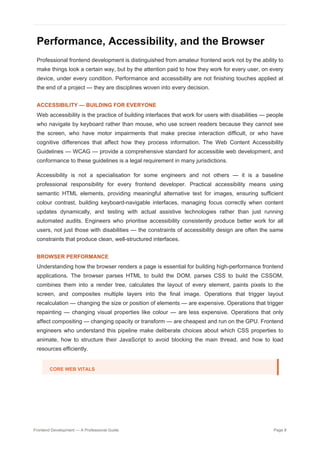 Comprehensive Professional Guide to Frontend Development in 2026 | PDF