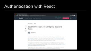 Authentication with React
 