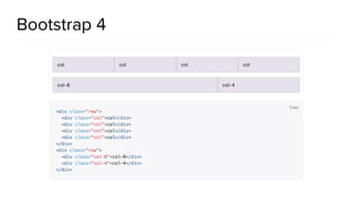 Bootstrap 4
 