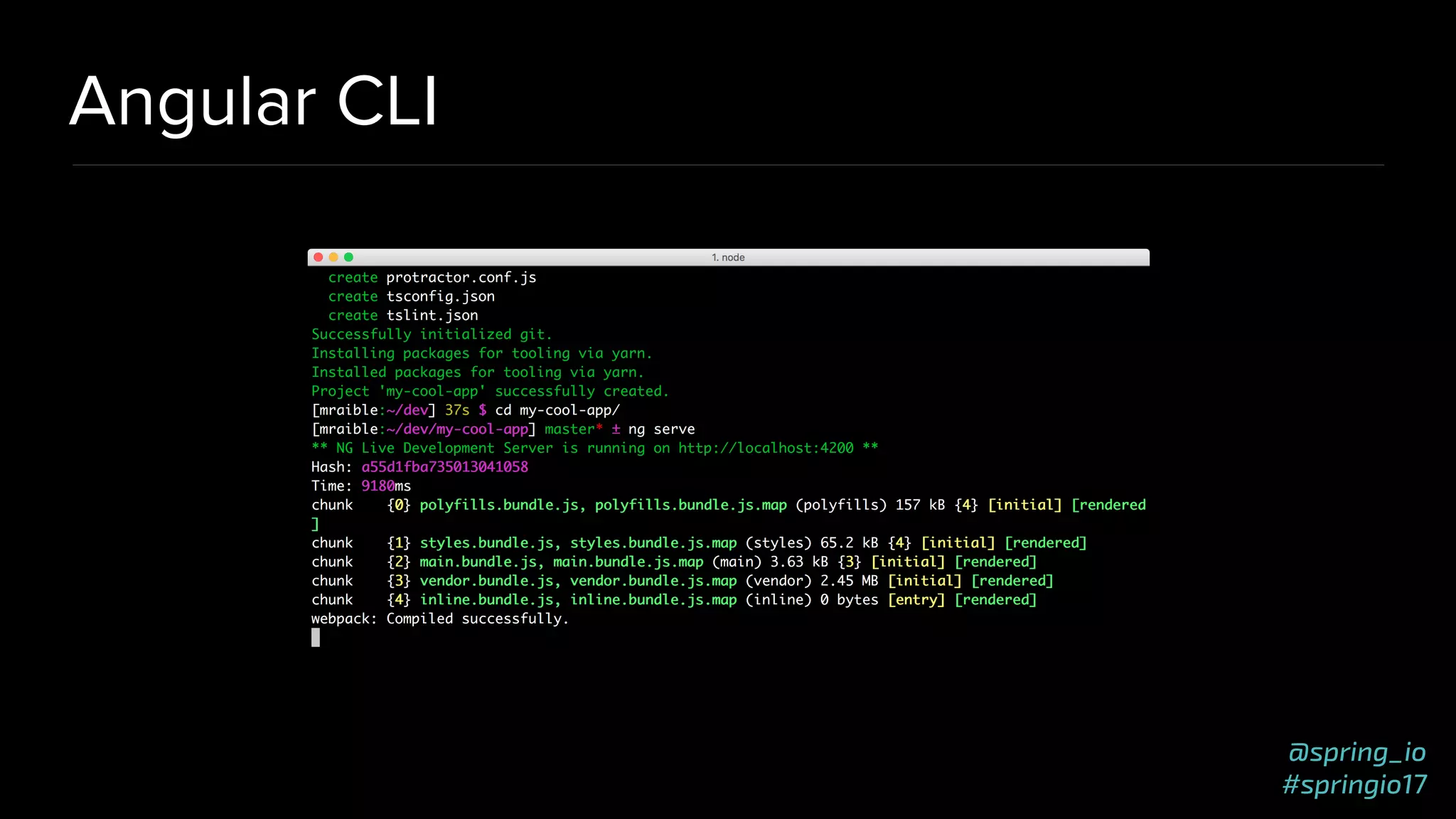 @spring_io
#springio17
Angular CLI
 