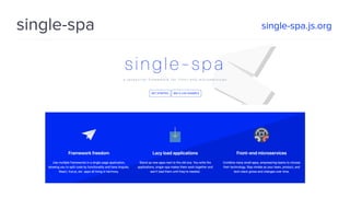single-spa single-spa.js.org
 