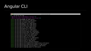 Angular CLI
 