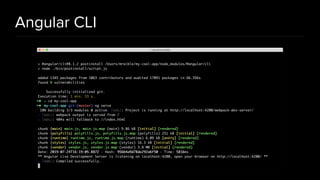 Angular CLI
 