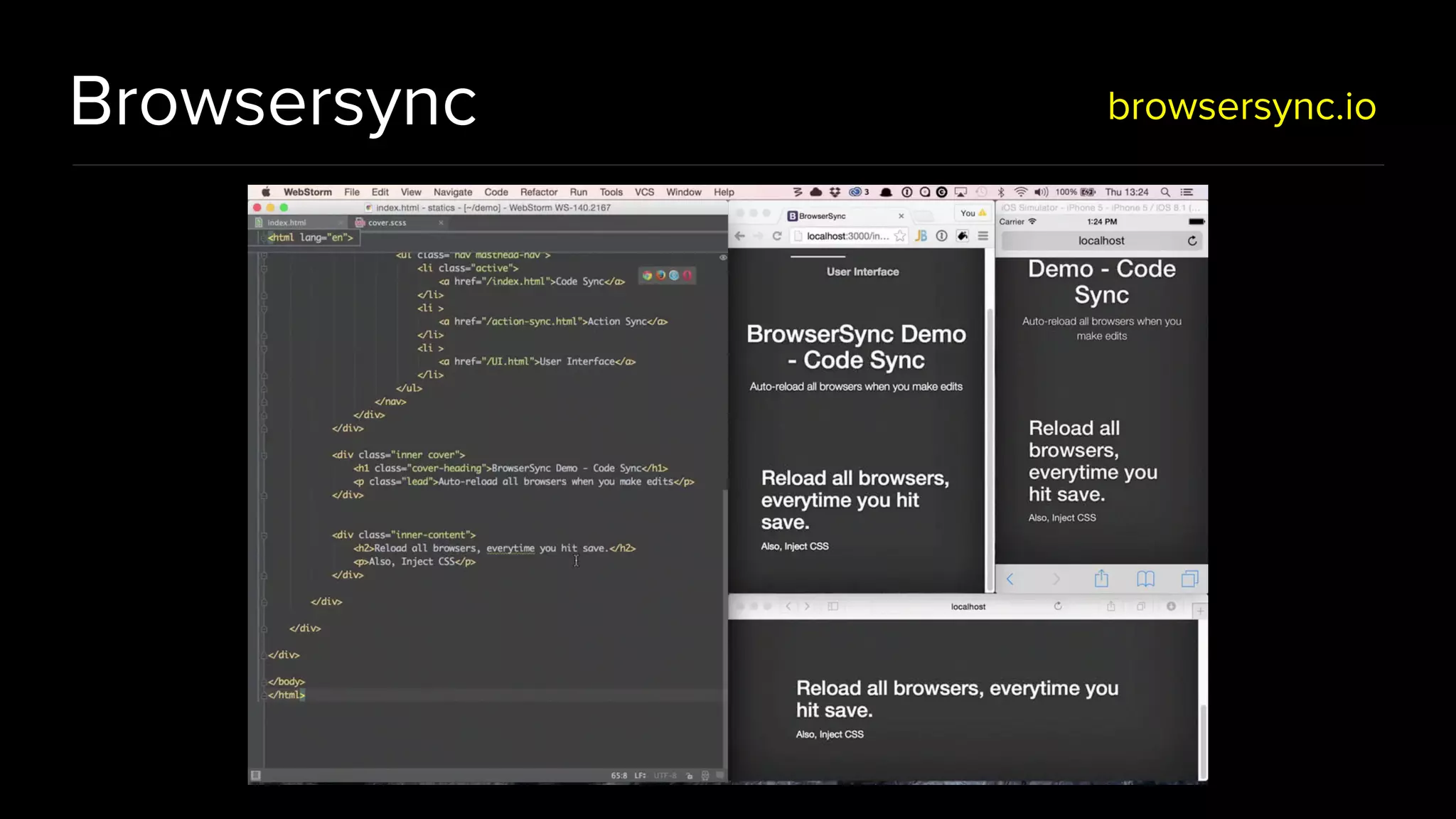 Browsersync browsersync.io 