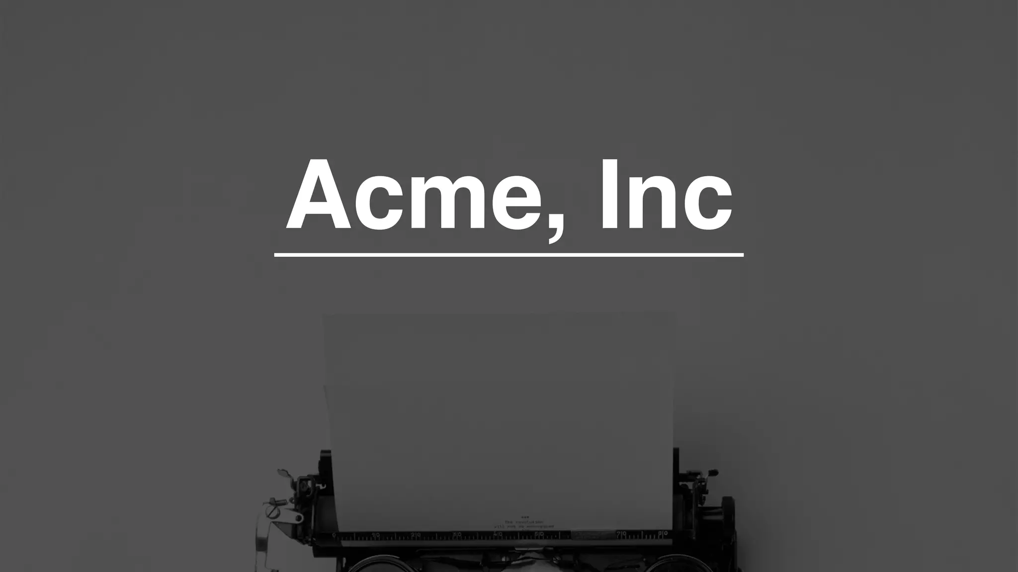 Acme, Inc