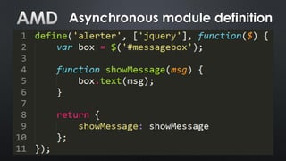 Asynchronous module definition
 