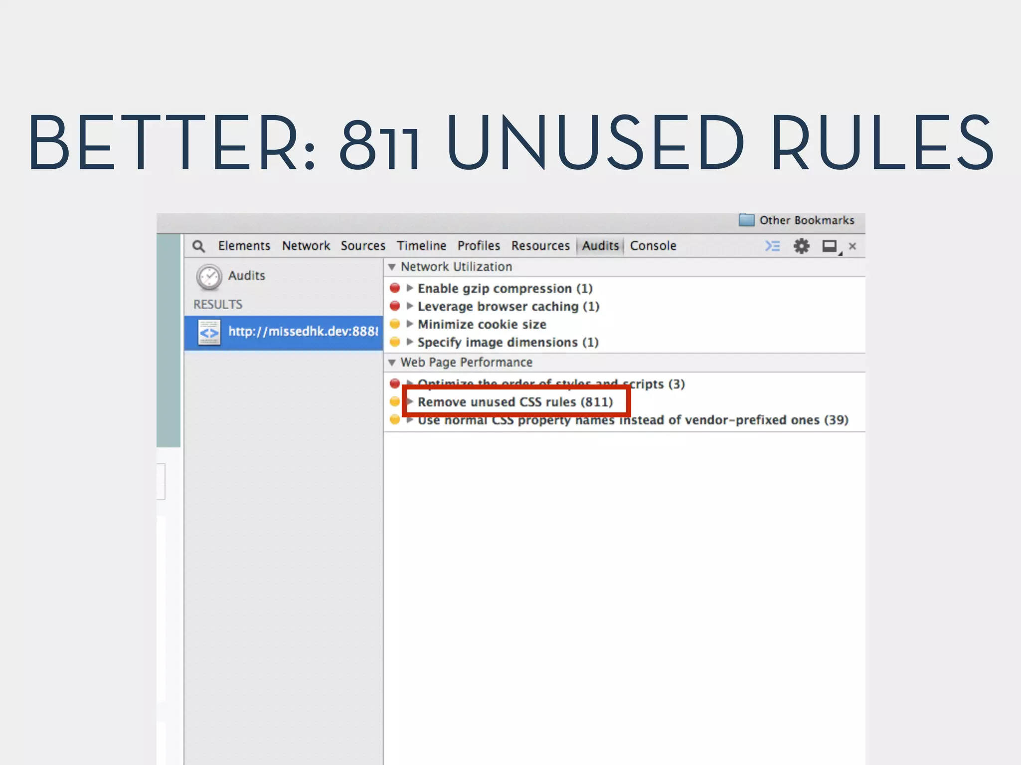 BETTER: 811 UNUSED RULES
 