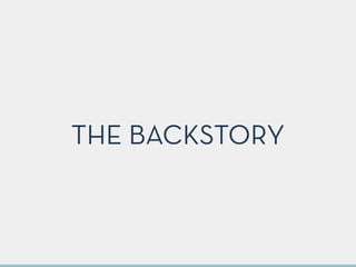 THE BACKSTORY
 