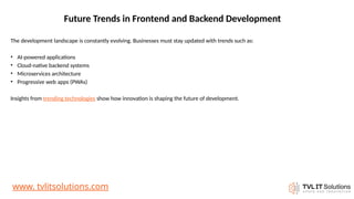 Frontend vs Backend Development Key Differences Explained | PPTX