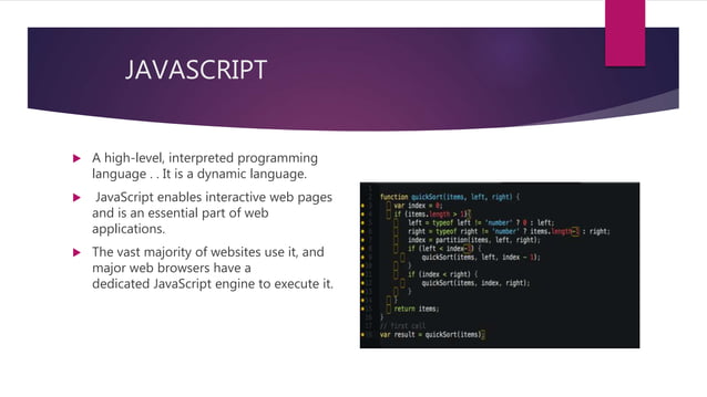 Front end web development | PPTX | Web Design and HTML | Internet