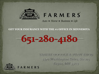GET YOUR INSURANCE WITH THE #1 OFFICE IN MINNESOTA 