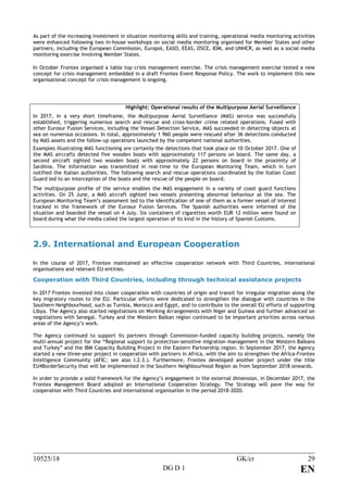 Frontex Annual Activity Report 2017 | PDF