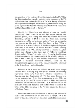 Frontier crimes regulation a case study of reforms process