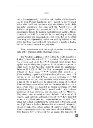 Frontier crimes regulation a case study of reforms process