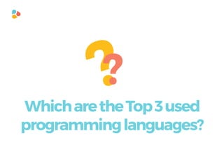 ??
WhicharetheTop3used
programminglanguages?
 
