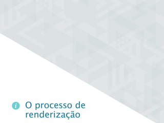 O processo de 
renderização 
 