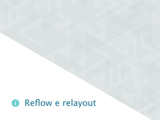 Reflow e relayout 
 