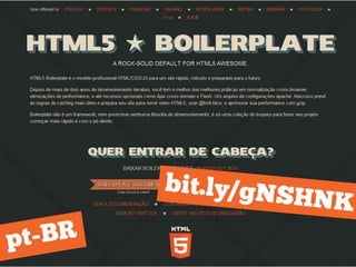 Desbravando o HTML5 Boilerplate