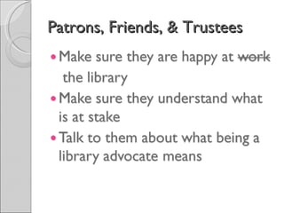 Patrons, Friends, & Trustees 