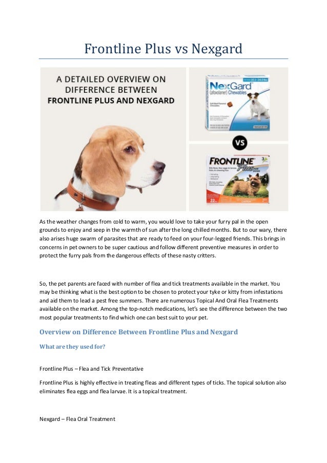 frontline nexgard