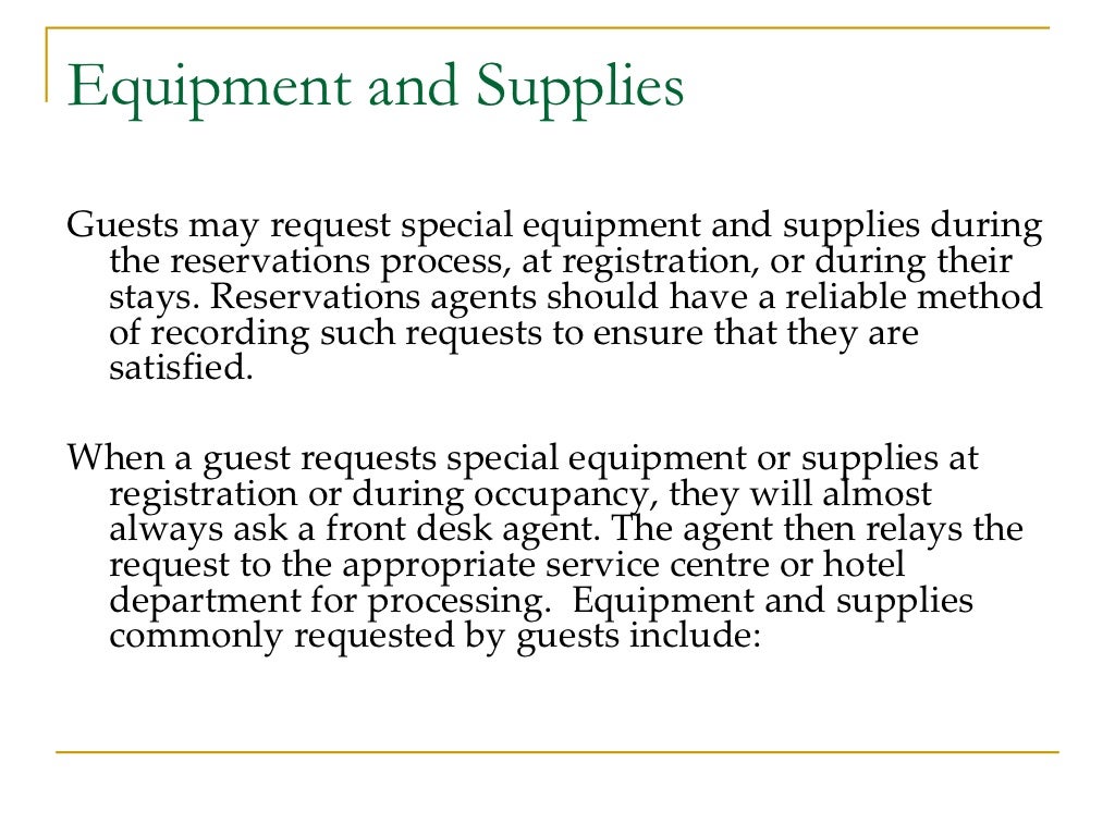 Guest Services in Hospitality Industry