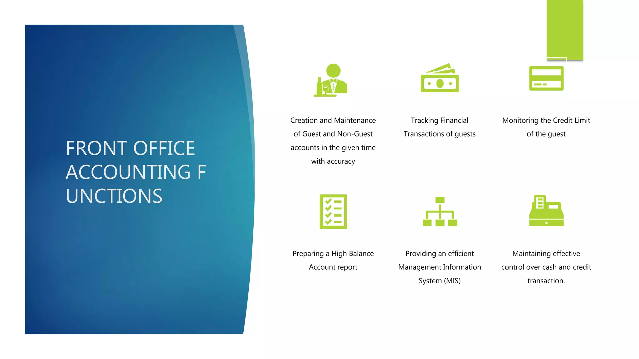 Front office accounting functions | PPT