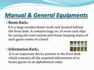 Front office Equipments | PPTX