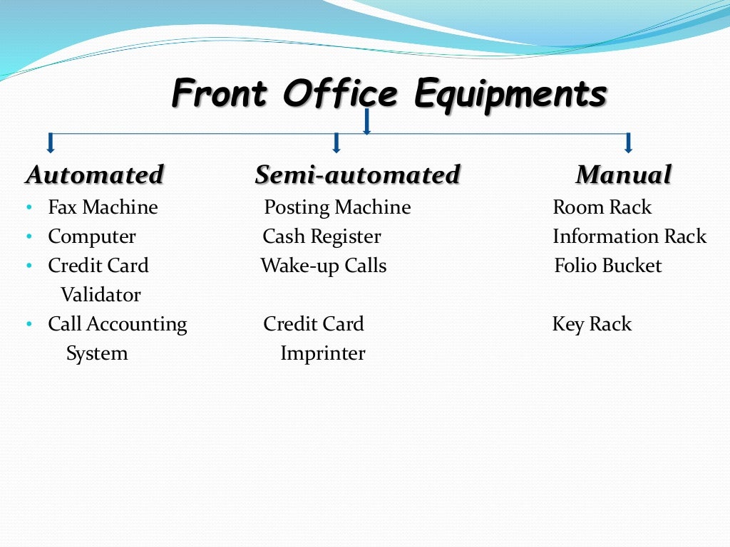 Front office Equipments