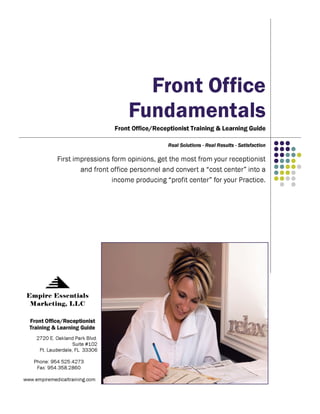 Front Office Fundamentals for the Aesthetic Practice